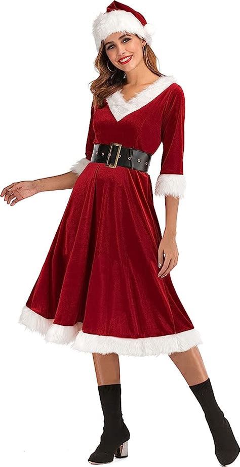 lady santa claus costume|elizabeth olsen santa outfit.